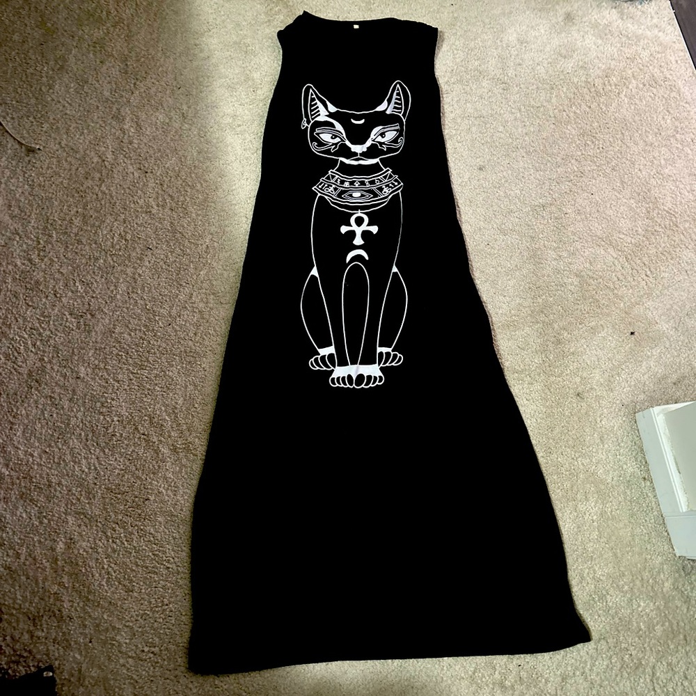Black maxi dress